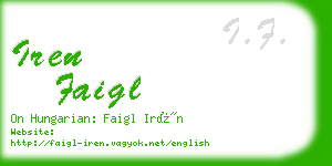 iren faigl business card